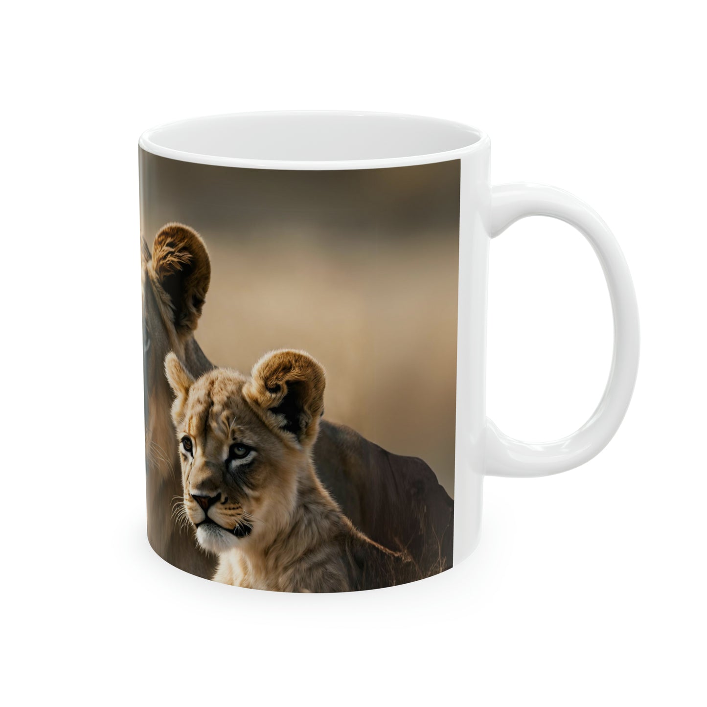 11oz ceramic mug- mom you gave me the courage- lion