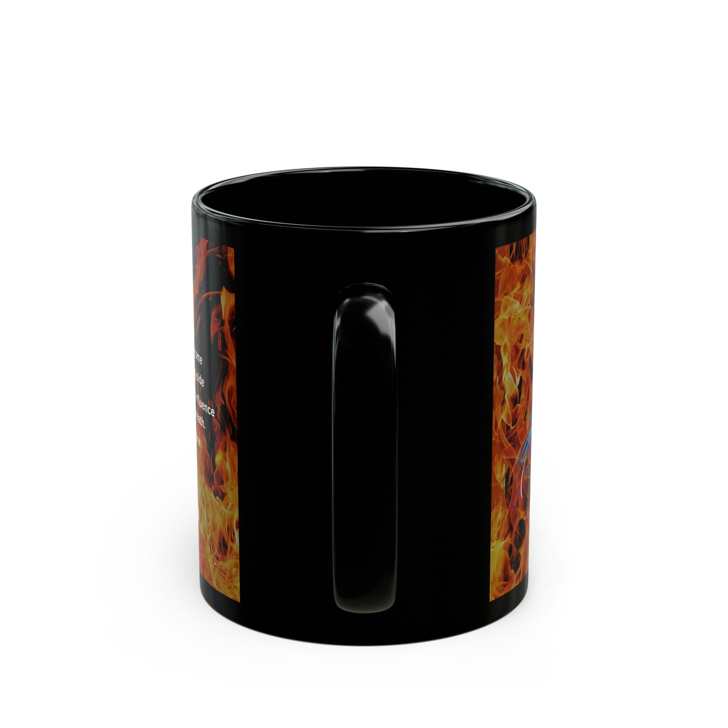 11oz Black Mug- mom you gave me the courage- phoenix