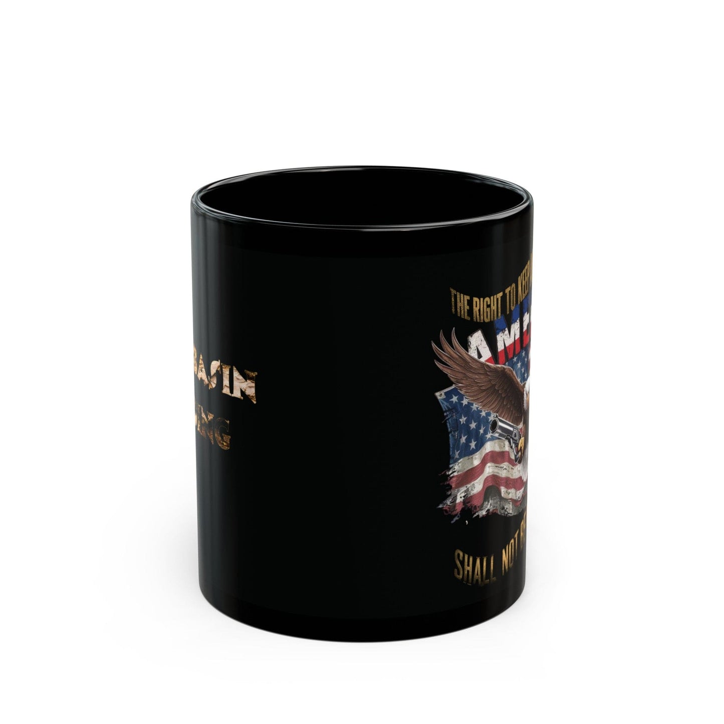 Black Mug - RIGHT TO KEEP AND BARE ARMS SHALL NOT BE INFRINGED