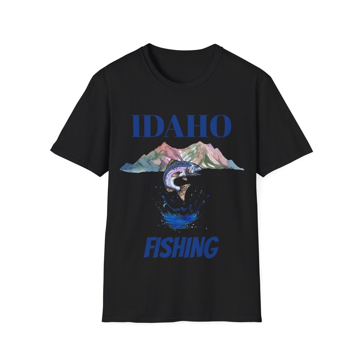 Unisex Softstyle T-Shirt- IDAHO FISHING