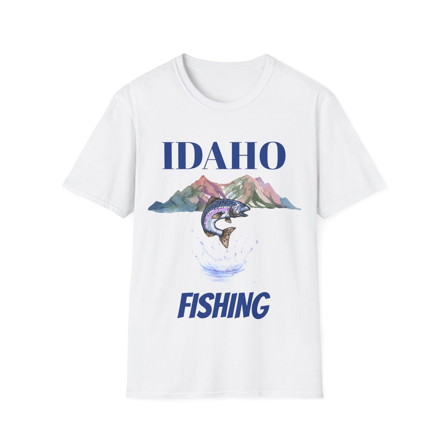 Unisex Softstyle T-Shirt- IDAHO FISHING