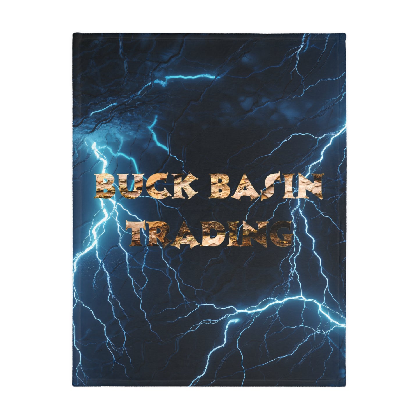 Fleece Blanket - Buck Fever Logo Lightning Design