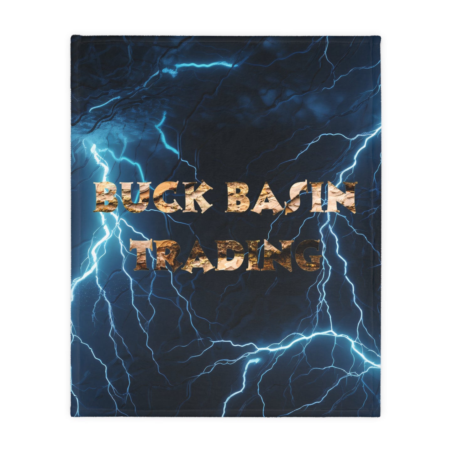 Fleece Blanket - Buck Fever Logo Lightning Design