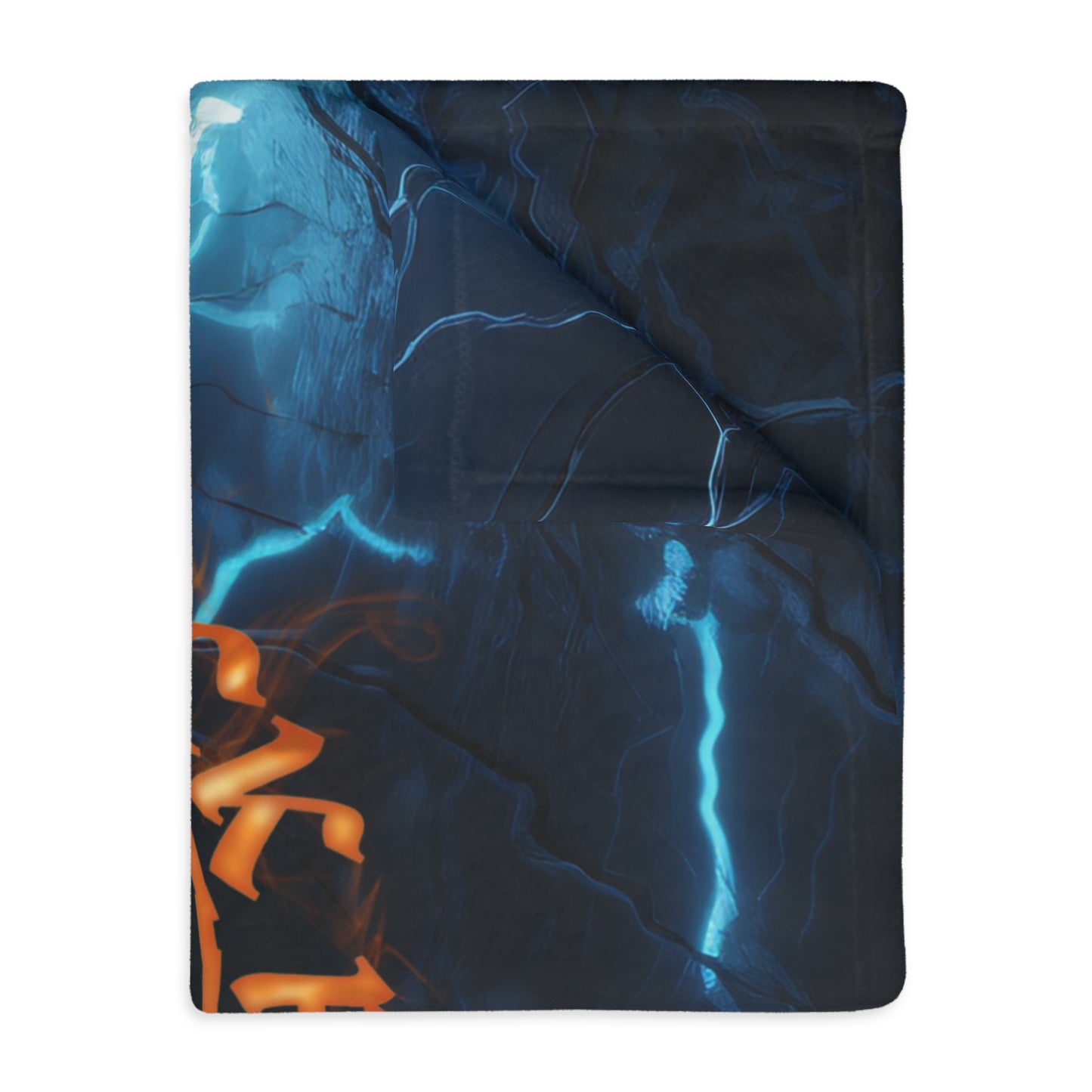 Fleece Blanket - Buck Fever Logo Lightning Design