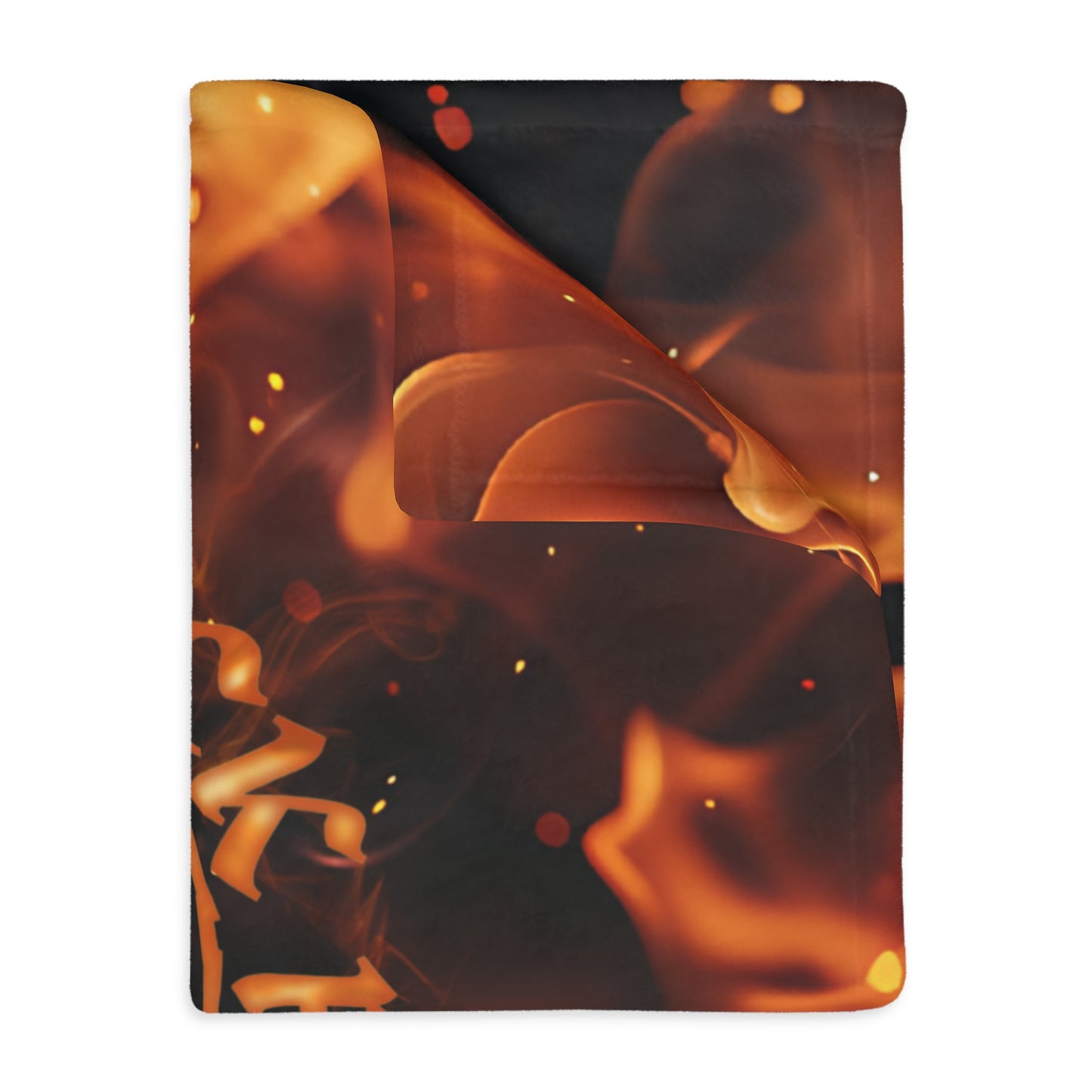 Fleece Blanket - Buck Fever Logo Fire Design