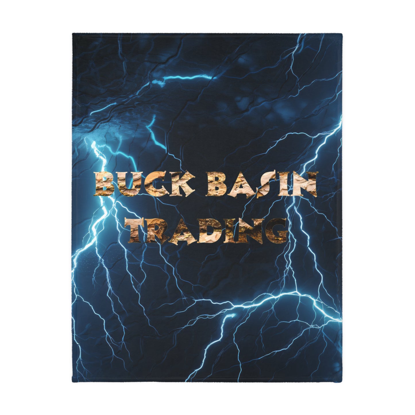 Fleece Blanket - Buck Fever Logo Lightning Design