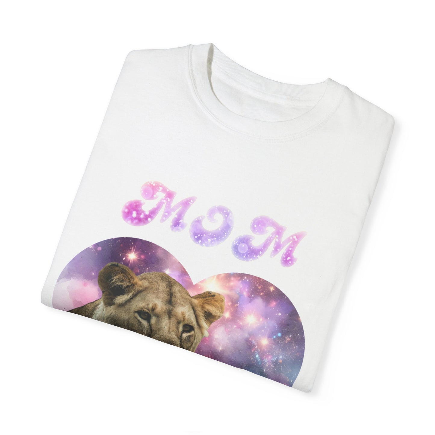 Stylish Comfort with Unisex Comfort Colors 1717 Garment-Dye-T-shirt- Heart of the Cosmos: Mom's Lioness Legacy