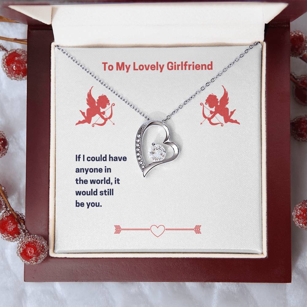 To My Lovely Girlfriend (Valentine's) Forever love necklace