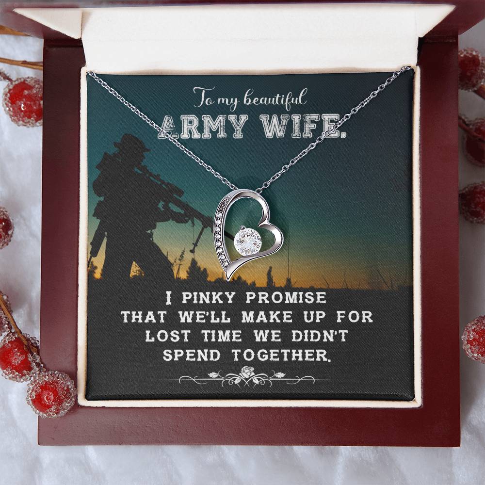 Army wife new Forever love necklace