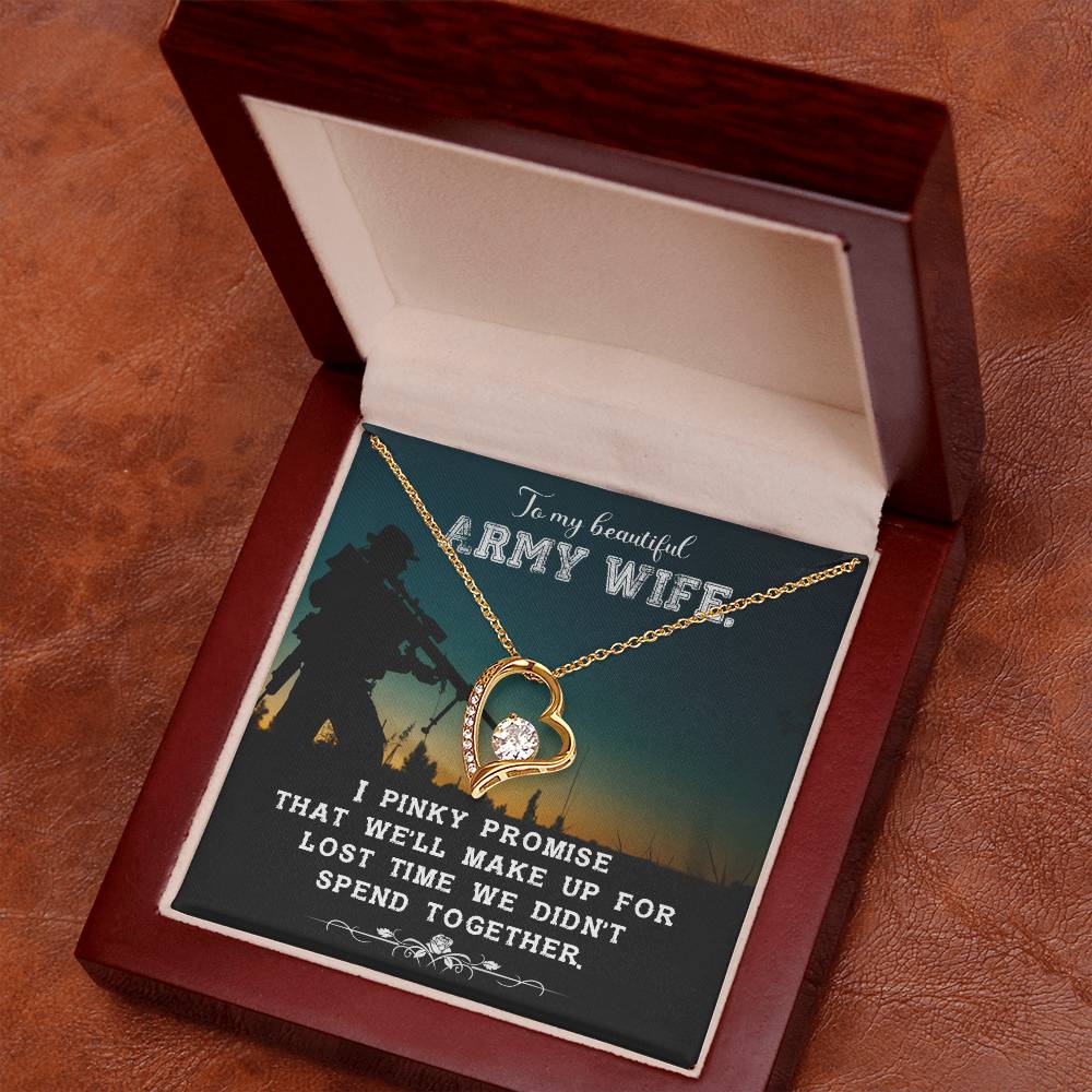 Army wife new Forever love necklace