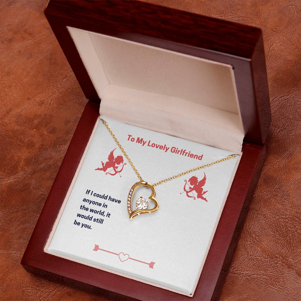 To My Lovely Girlfriend (Valentine's) Forever love necklace