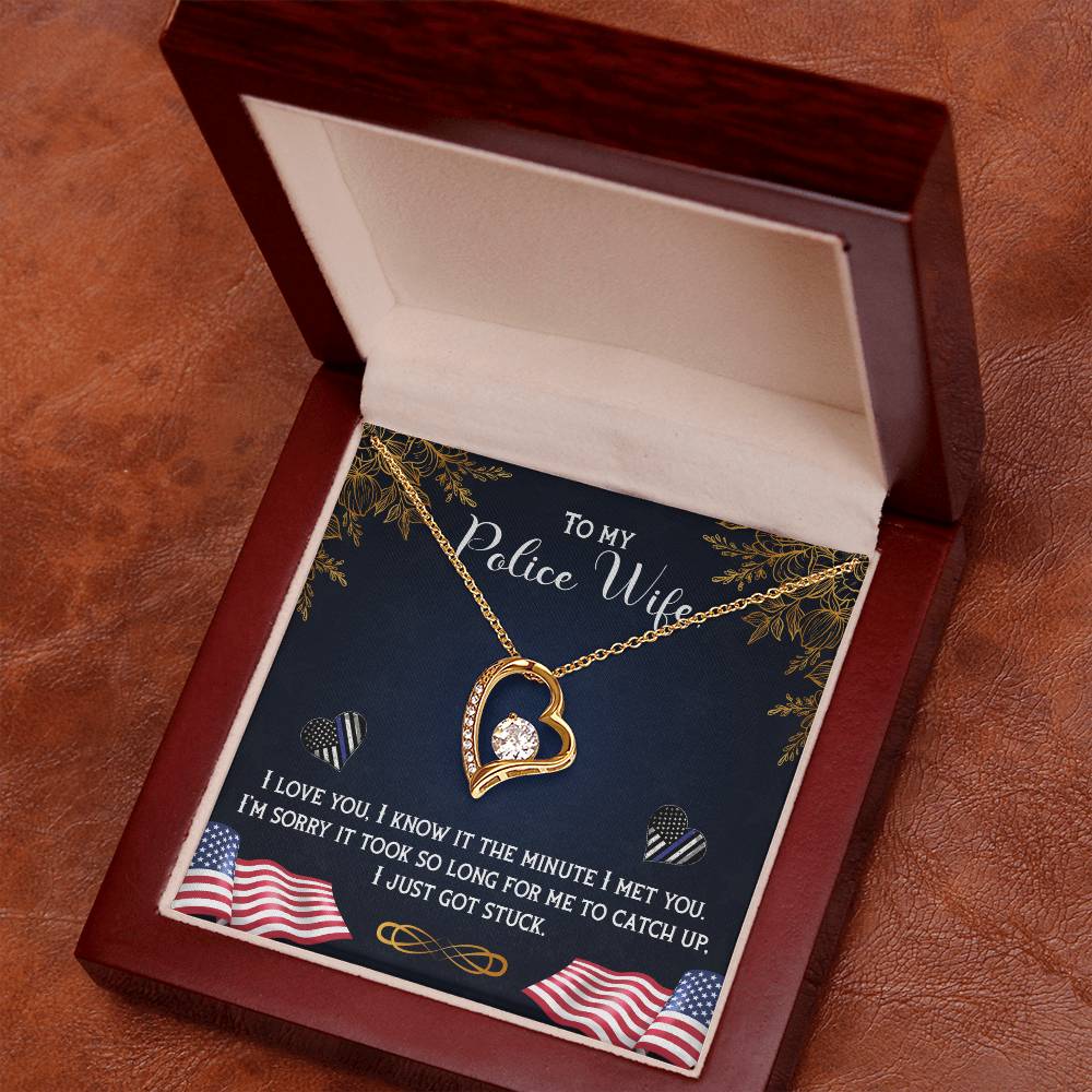 Police wife Forever love necklace