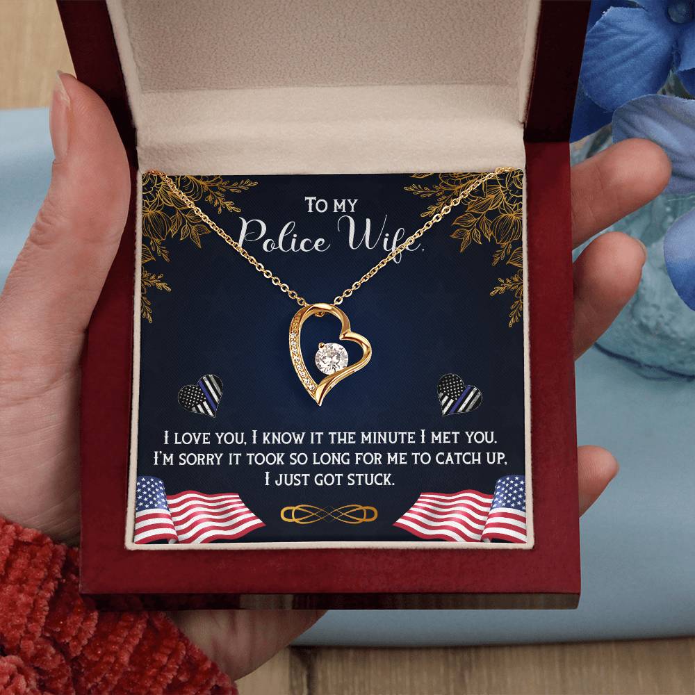 Police wife Forever love necklace