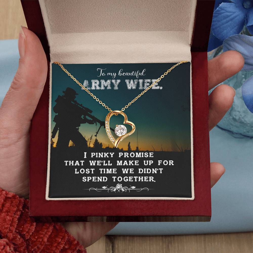 Army wife new Forever love necklace