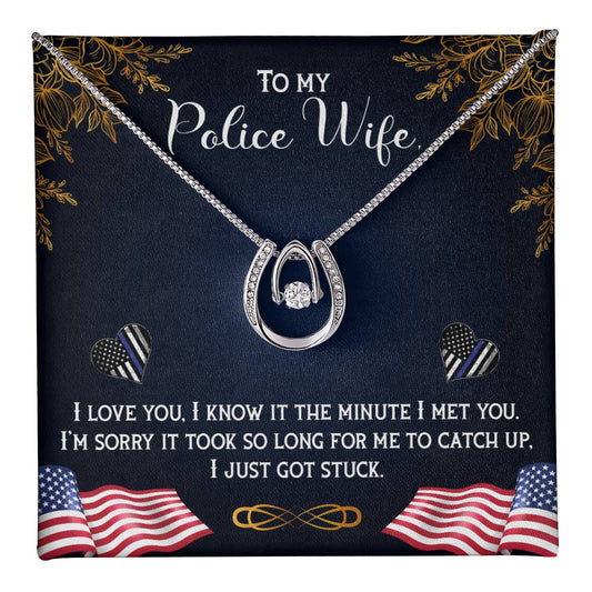 Police wife Lucky  love necklace