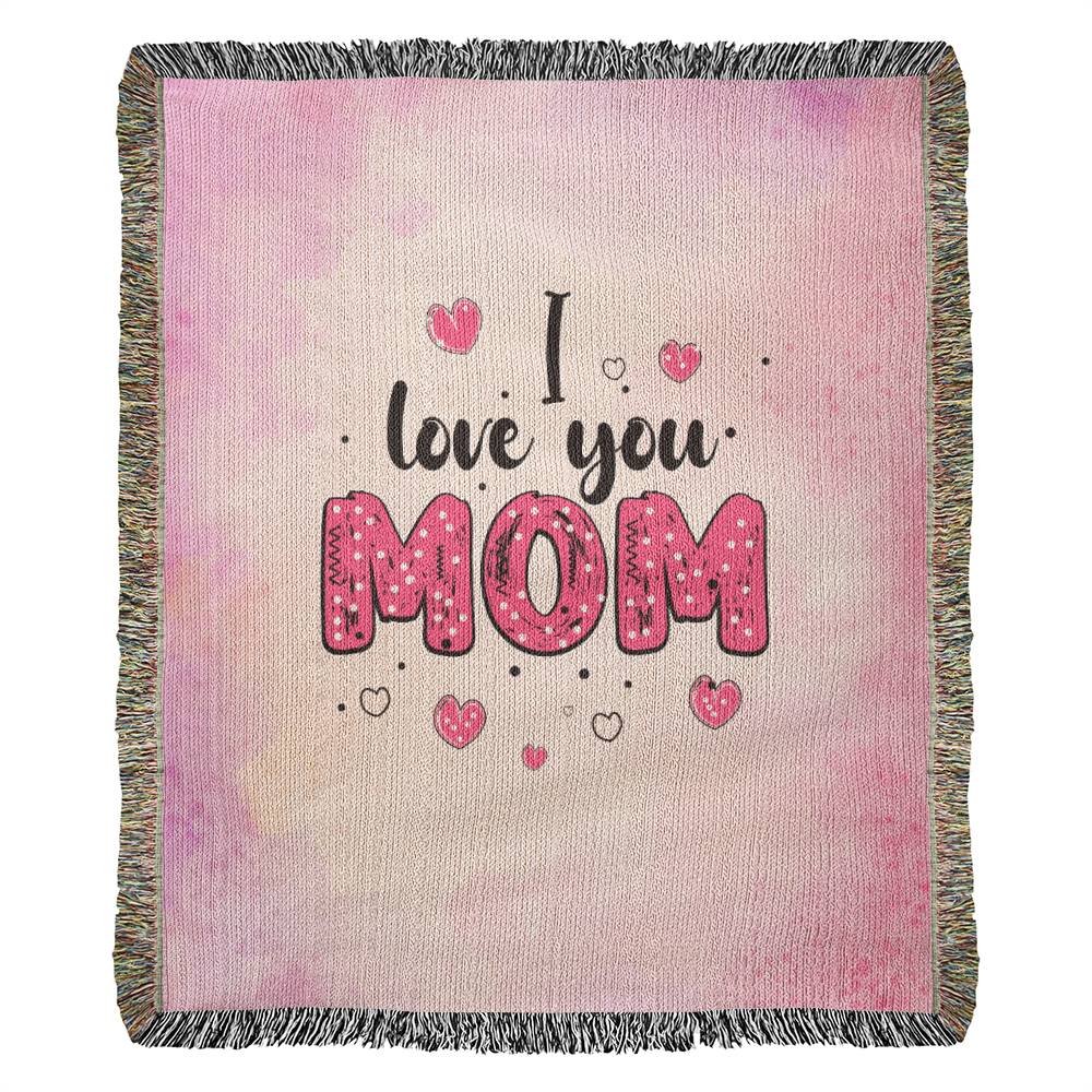 50x60 Heirloom Woven Blanket- I love you mom