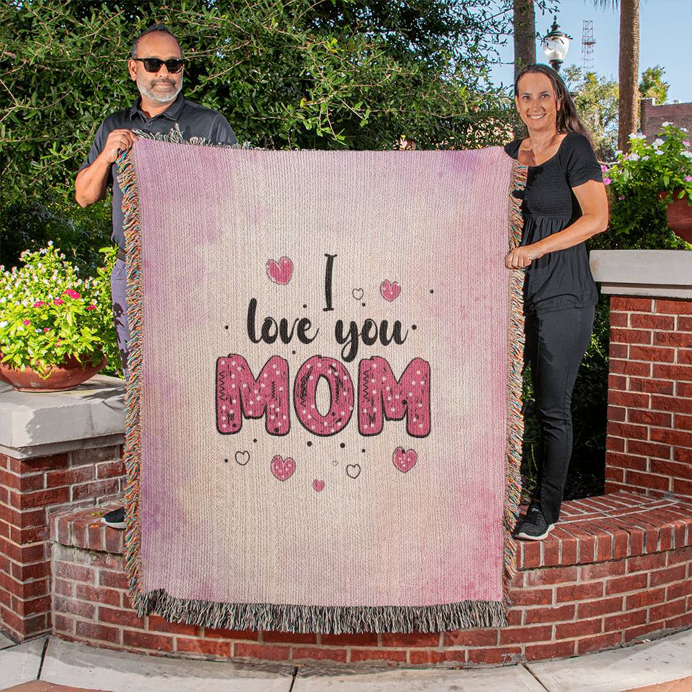 50x60 Heirloom Woven Blanket- I love you mom