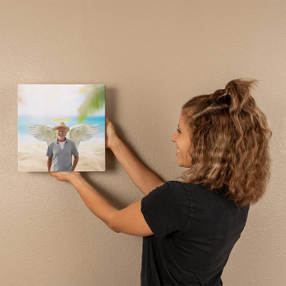 Personalized Memorial Gallery Wrapped Canvas Square