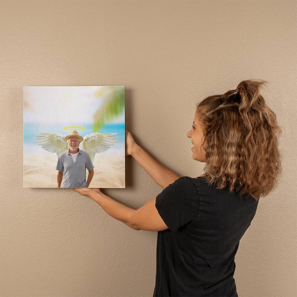 Personalized Memorial Gallery Wrapped Canvas Square