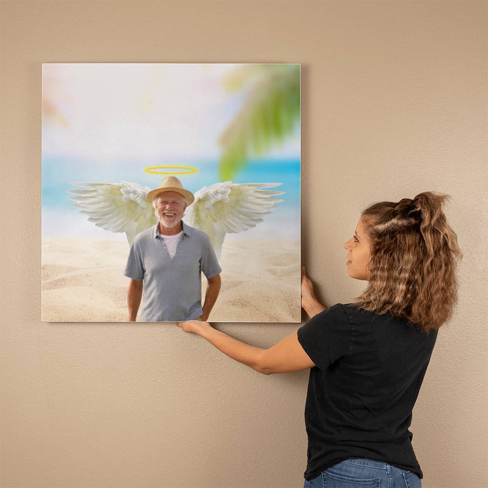 Personalized Memorial Gallery Wrapped Canvas Square