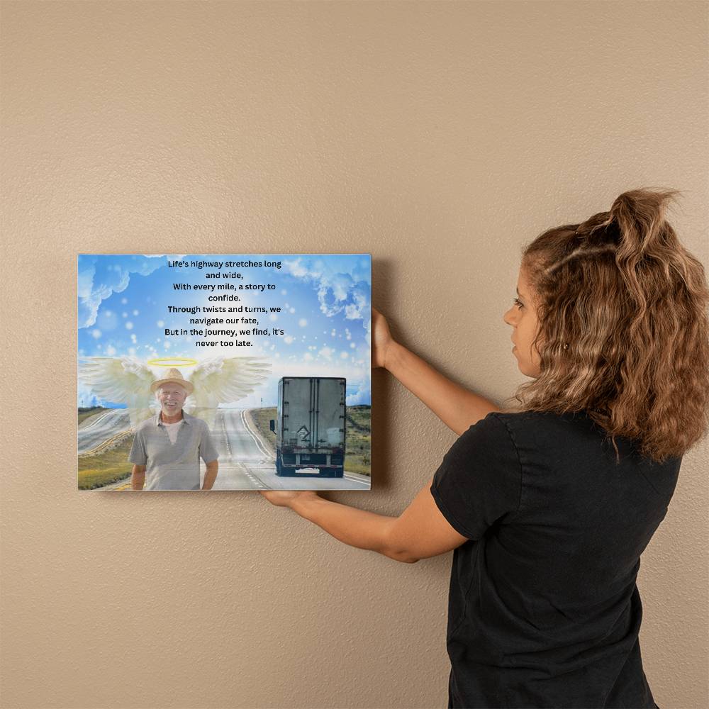 Personalized Memorial Gallery Wrapped Canvas-Horizontal