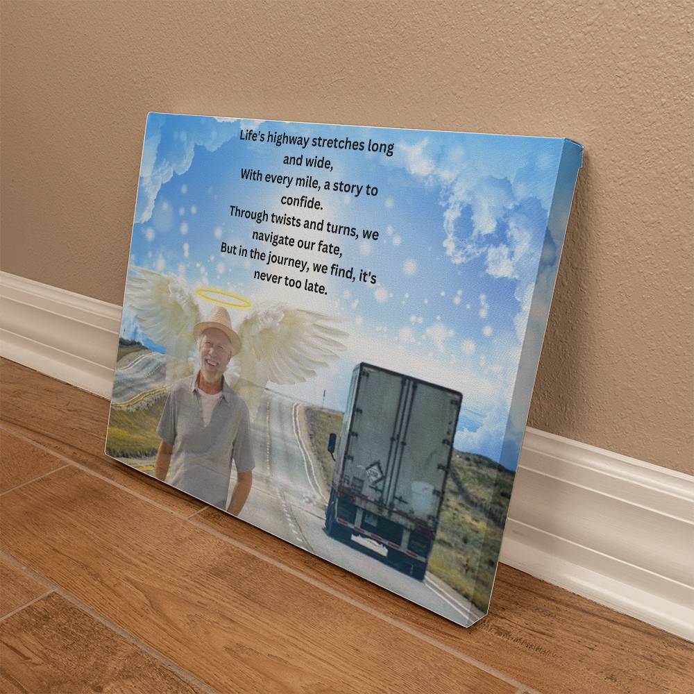 Personalized Memorial Gallery Wrapped Canvas-Horizontal