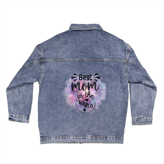 Oversized Women's DTG Denim Jacket-best mom in the world