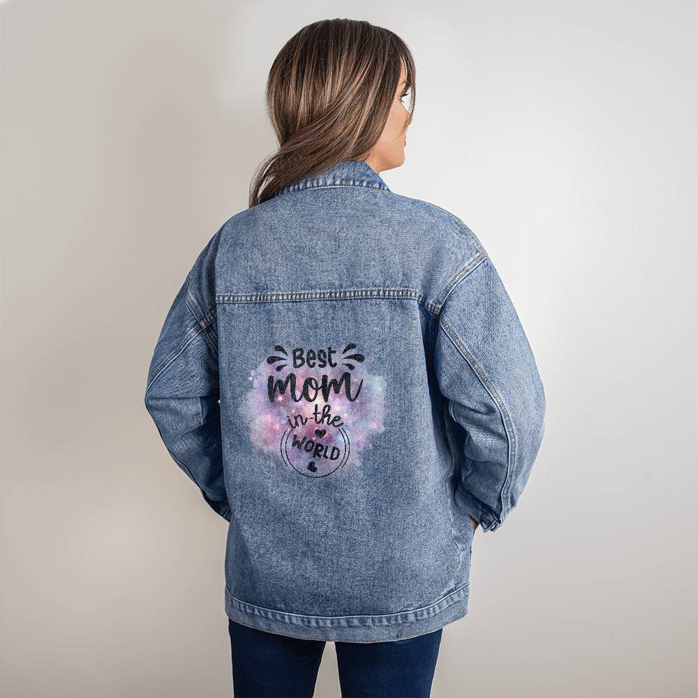 Oversized Women's DTG Denim Jacket-best mom in the world