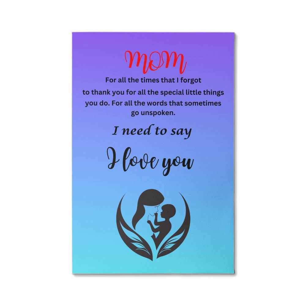 mom I need to say I love you mother child blooming silhouette