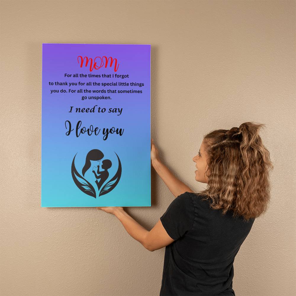 mom I need to say I love you mother child blooming silhouette