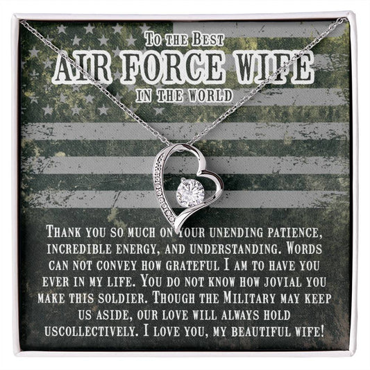 Thank you so much -Air force wife Forever love necklace