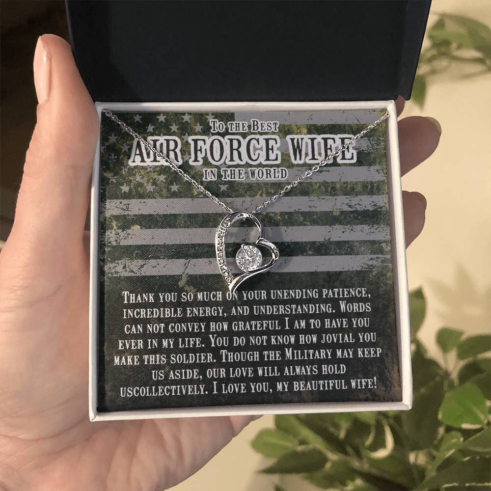 Thank you so much -Air force wife Forever love necklace