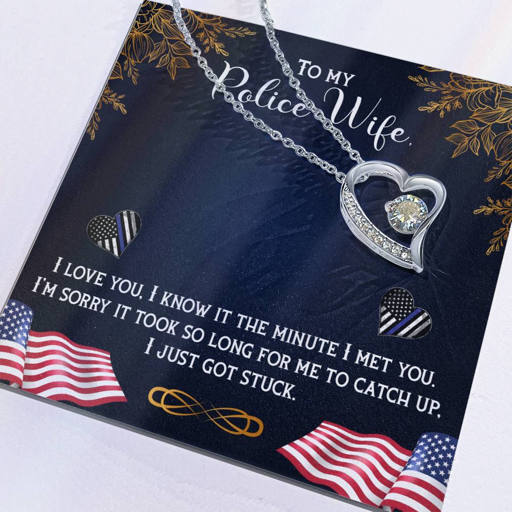 Police wife Forever love necklace