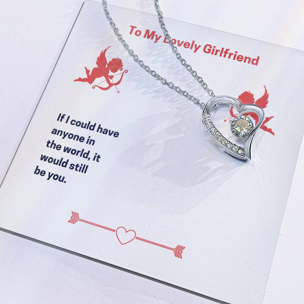 To My Lovely Girlfriend (Valentine's) Forever love necklace