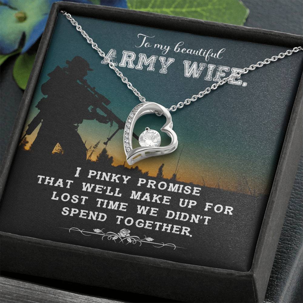 Army wife new Forever love necklace