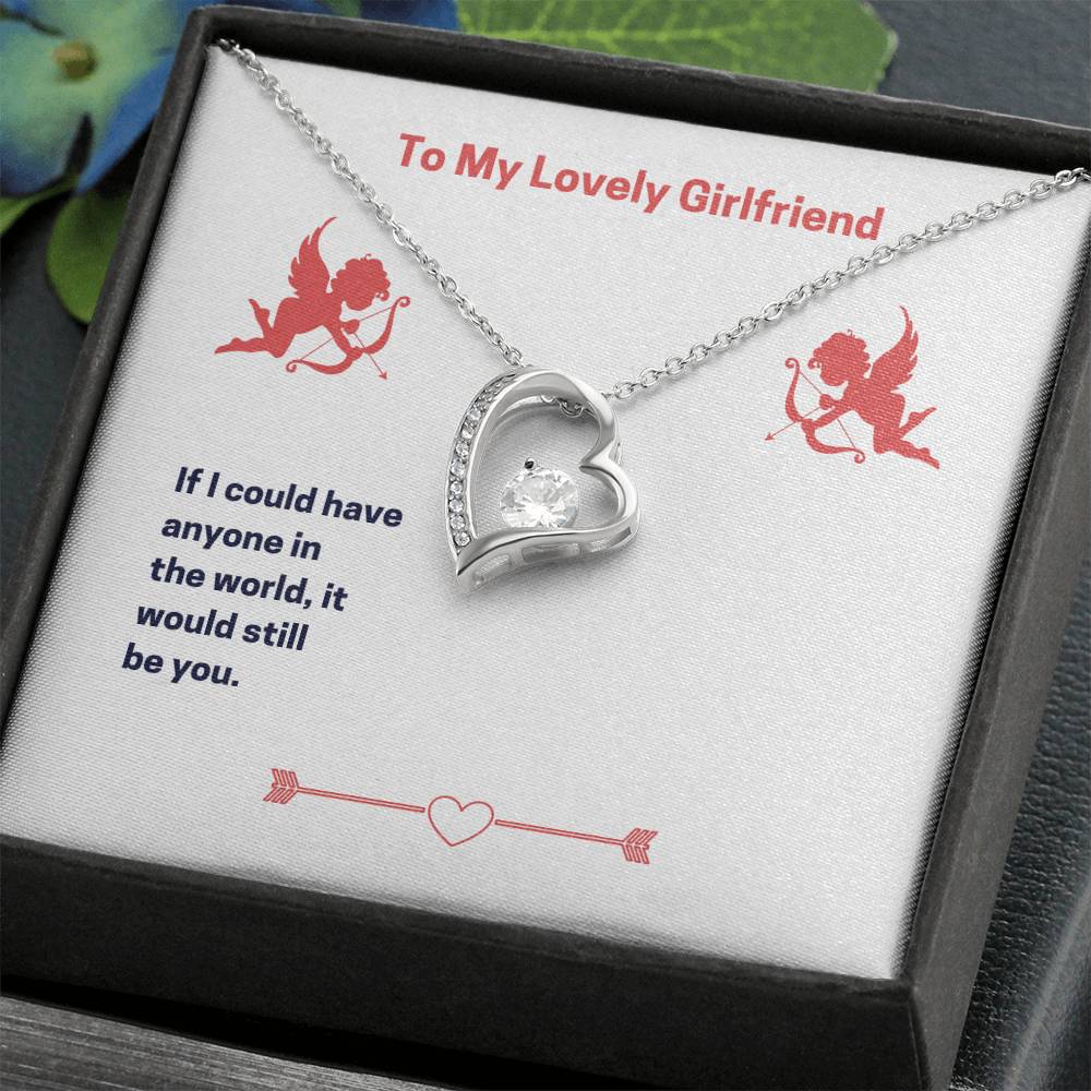 To My Lovely Girlfriend (Valentine's) Forever love necklace