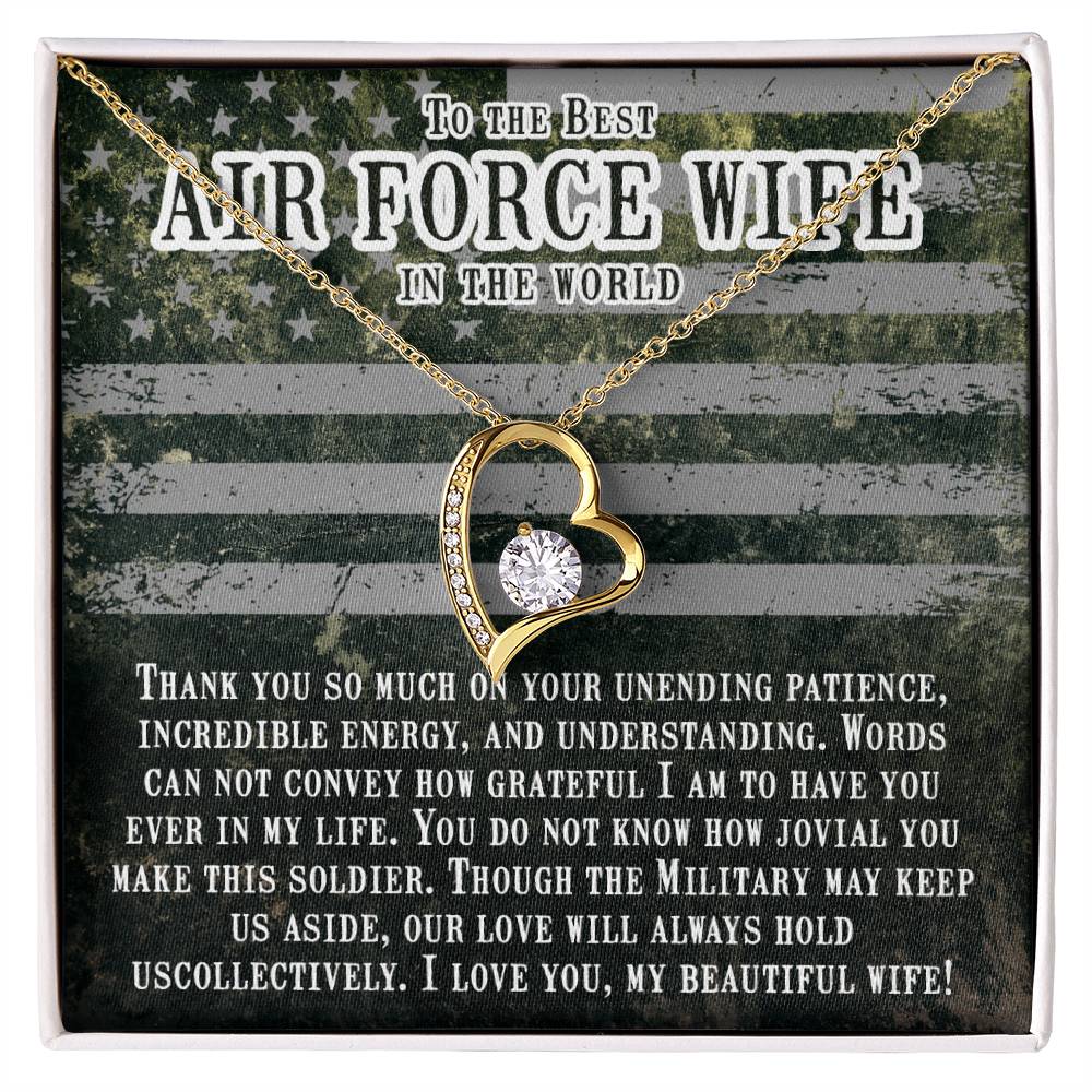 Thank you so much -Air force wife Forever love necklace