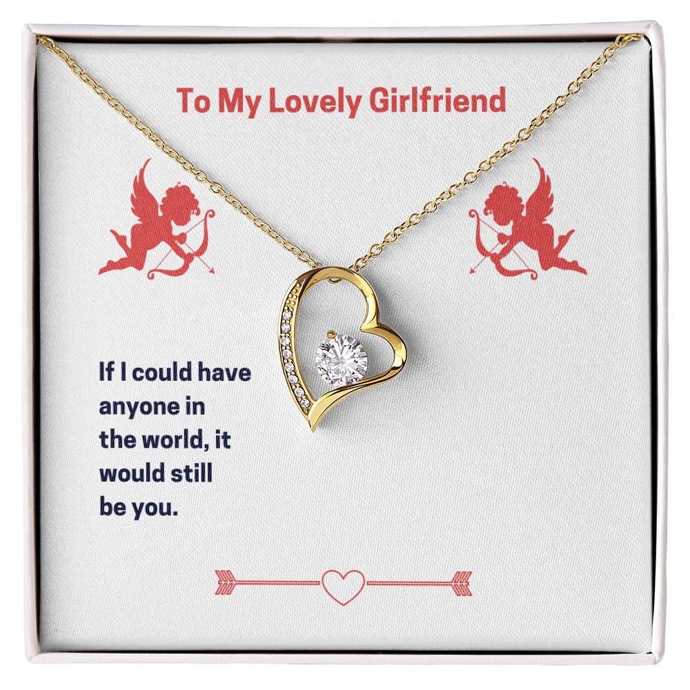 To My Lovely Girlfriend (Valentine's) Forever love necklace