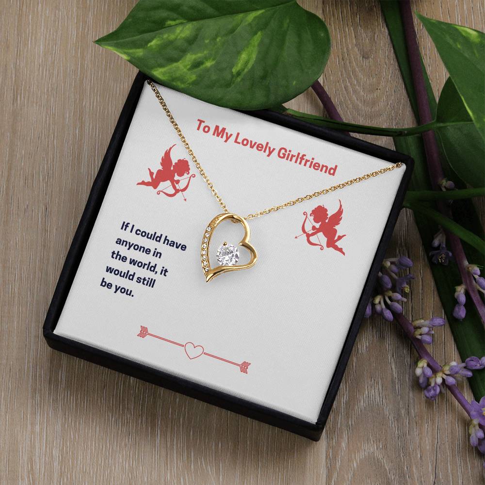 To My Lovely Girlfriend (Valentine's) Forever love necklace