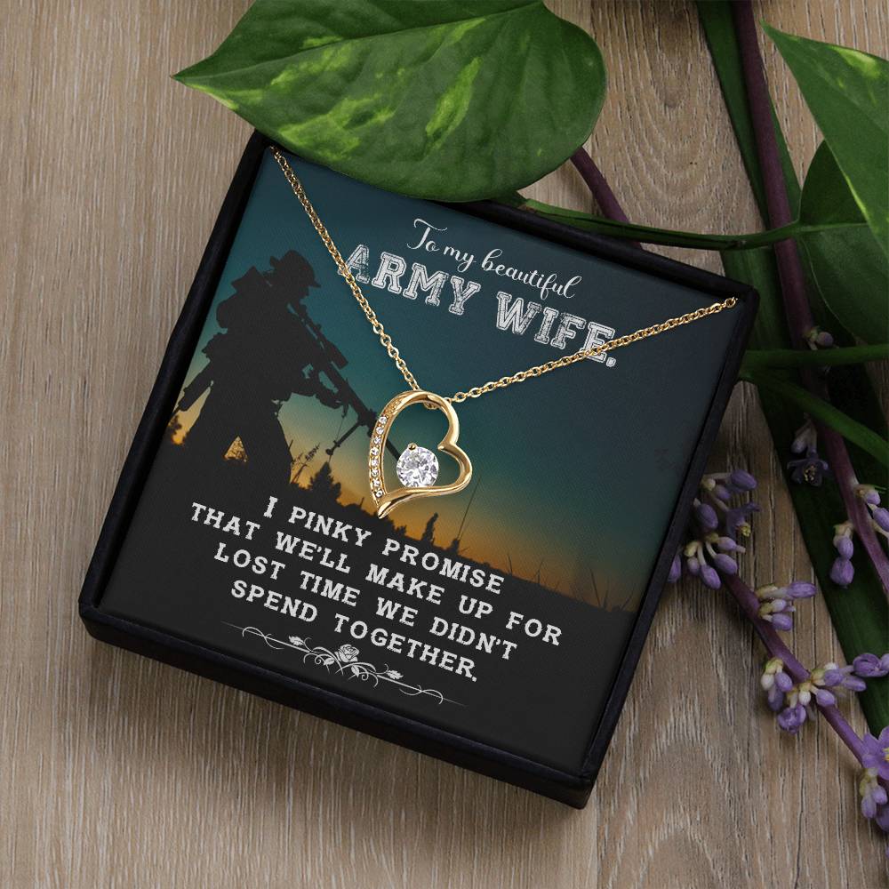 Army wife new Forever love necklace