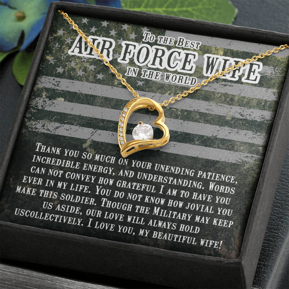 Thank you so much -Air force wife Forever love necklace